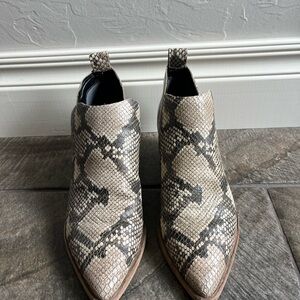 Dolce Vita Snake Skin Ankle Booties